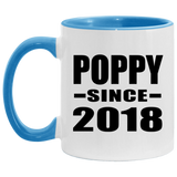Poppy Since 2018 - 11oz Accent Mug Blue