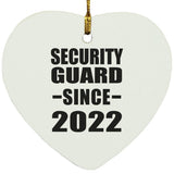 Security Guard Since 2022 - Heart Ornament