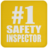 Number One #1 Safety Inspector - Drink Coaster