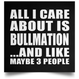 All I Care About Is Bullmation - Poster Square