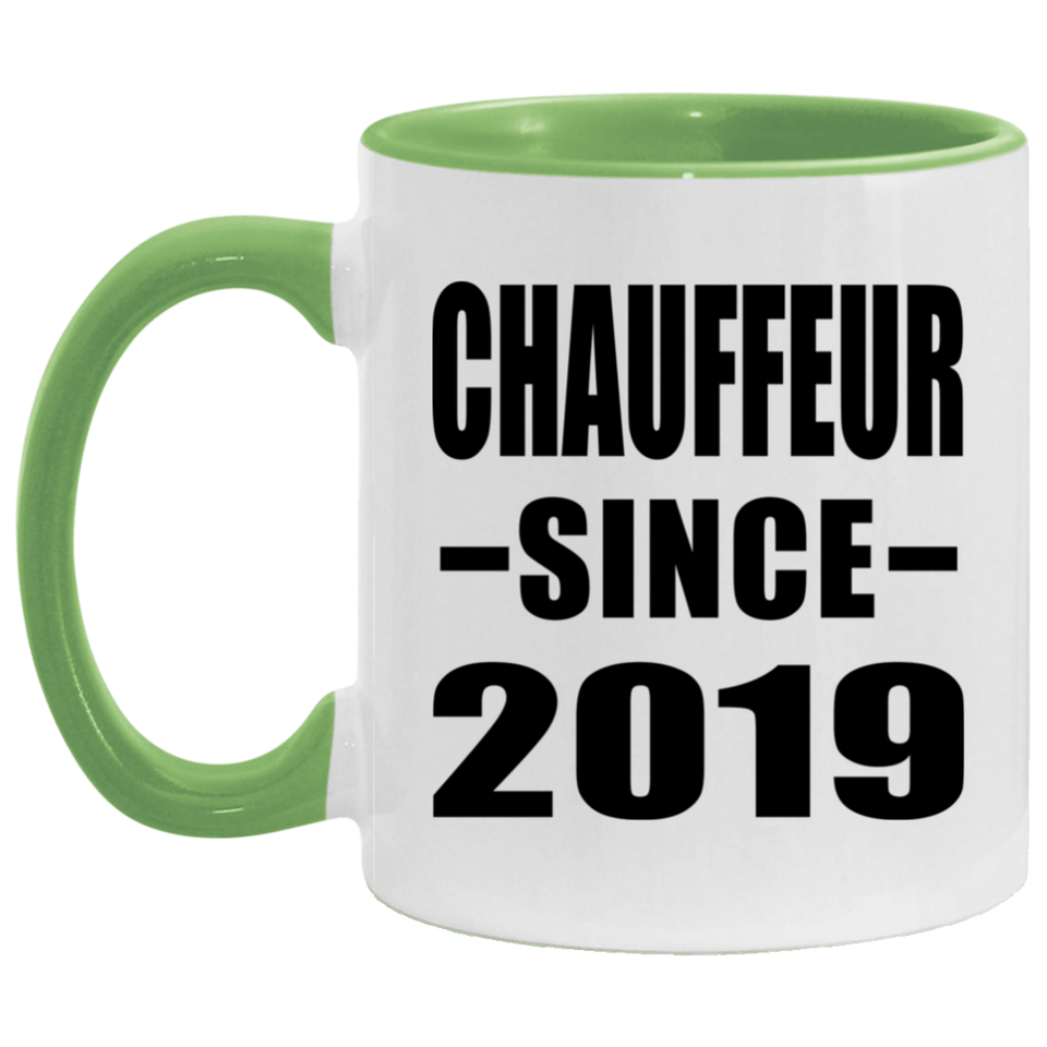 Chauffeur Since 2019 - 11oz Accent Mug Green