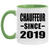 Chauffeur Since 2019 - 11oz Accent Mug Green