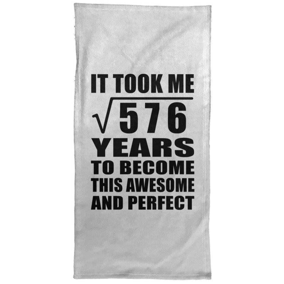 24th Birthday Took Square Root of 576 Years To Awesome - Hand Towel
