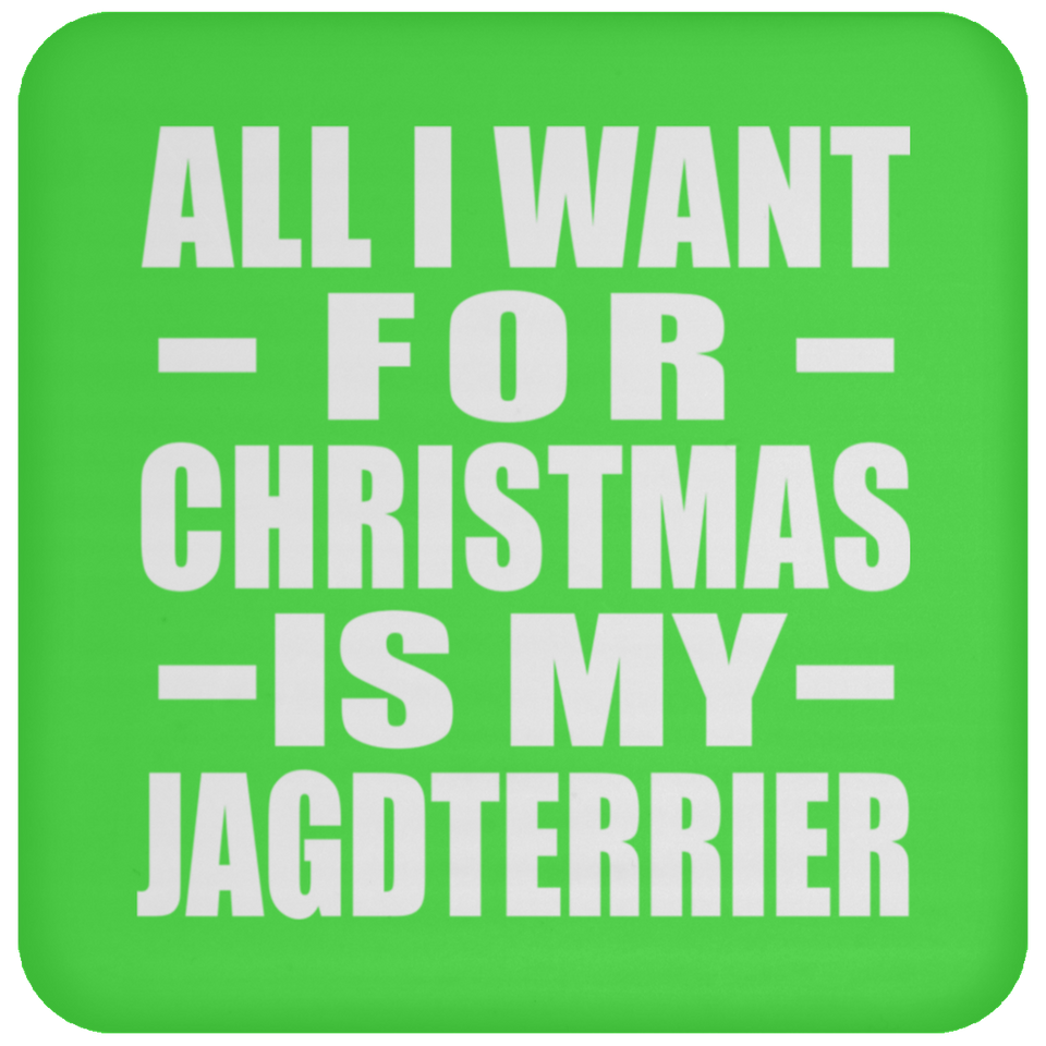 All I Want For Christmas Is My Jagdterrier - Coaster