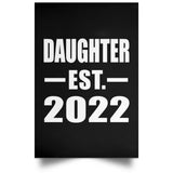 Daughter Established EST. 2022 - Poster Portrait