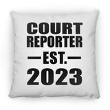 Court Reporter Established EST. 2023 - Throw Pillow