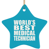 World's Best Medical Technician - Star Ornament
