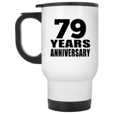 79th Anniversary 79 Years - White Travel Mug