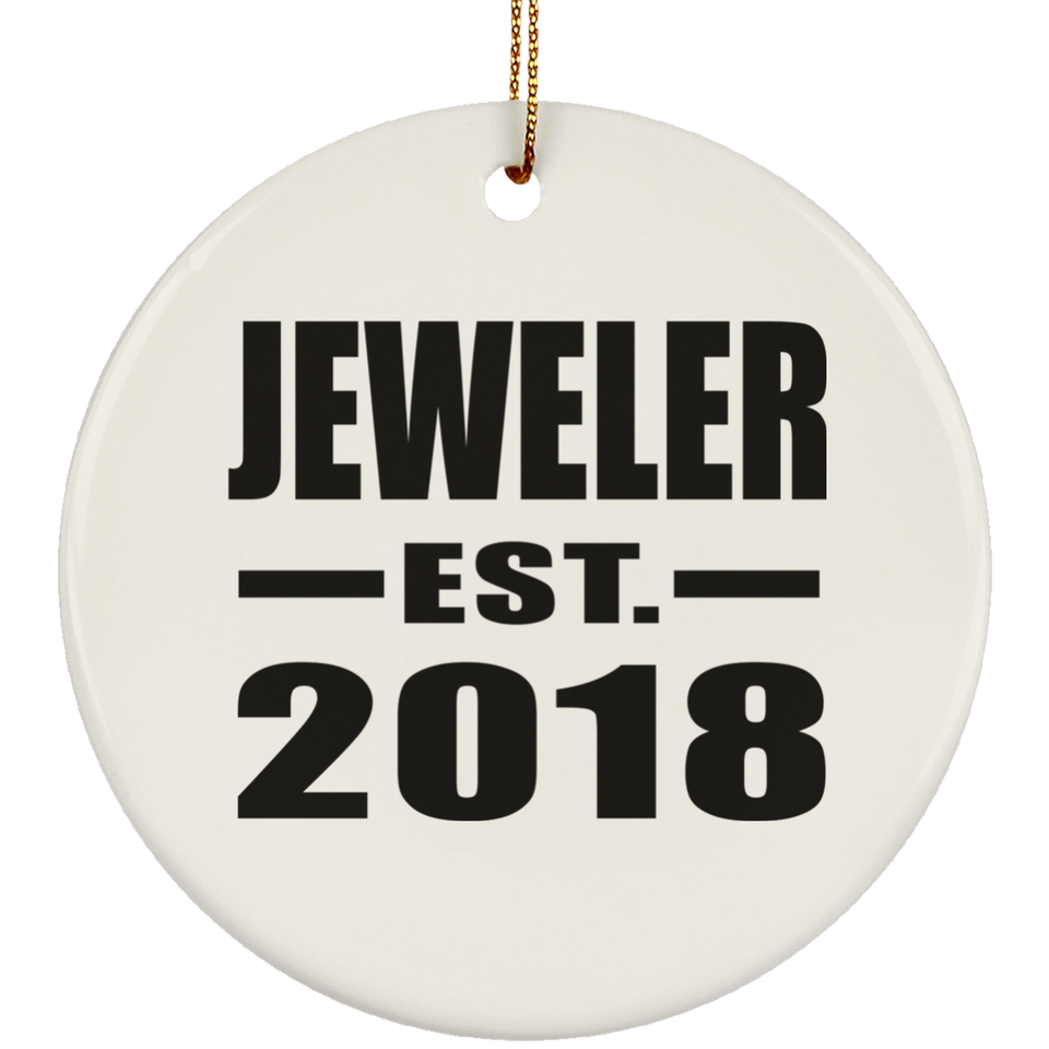 Jeweler Established EST. 2018 - Circle Ornament