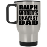 Ralph World's Okayest Dad - Silver Travel Mug