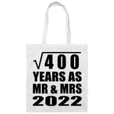 20th Anniversary Square Root of 400 Years As Mr & Mrs 2022 - Tote Bag White