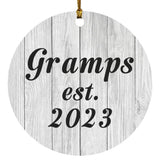 Gramps Established Est. 2023 - Circle Ornament F
