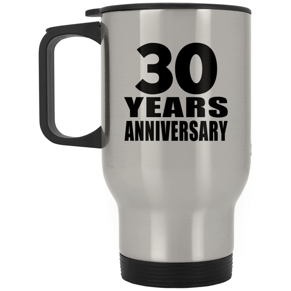 30th Anniversary 30 Years - Silver Travel Mug