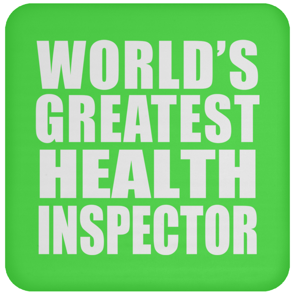 World's Greatest Health Inspector - Drink Coaster