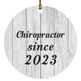 Chiropractor Since 2023 - Circle Ornament F
