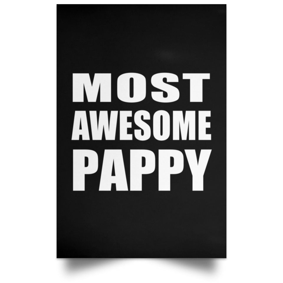 Most Awesome Pappy - Poster Portrait