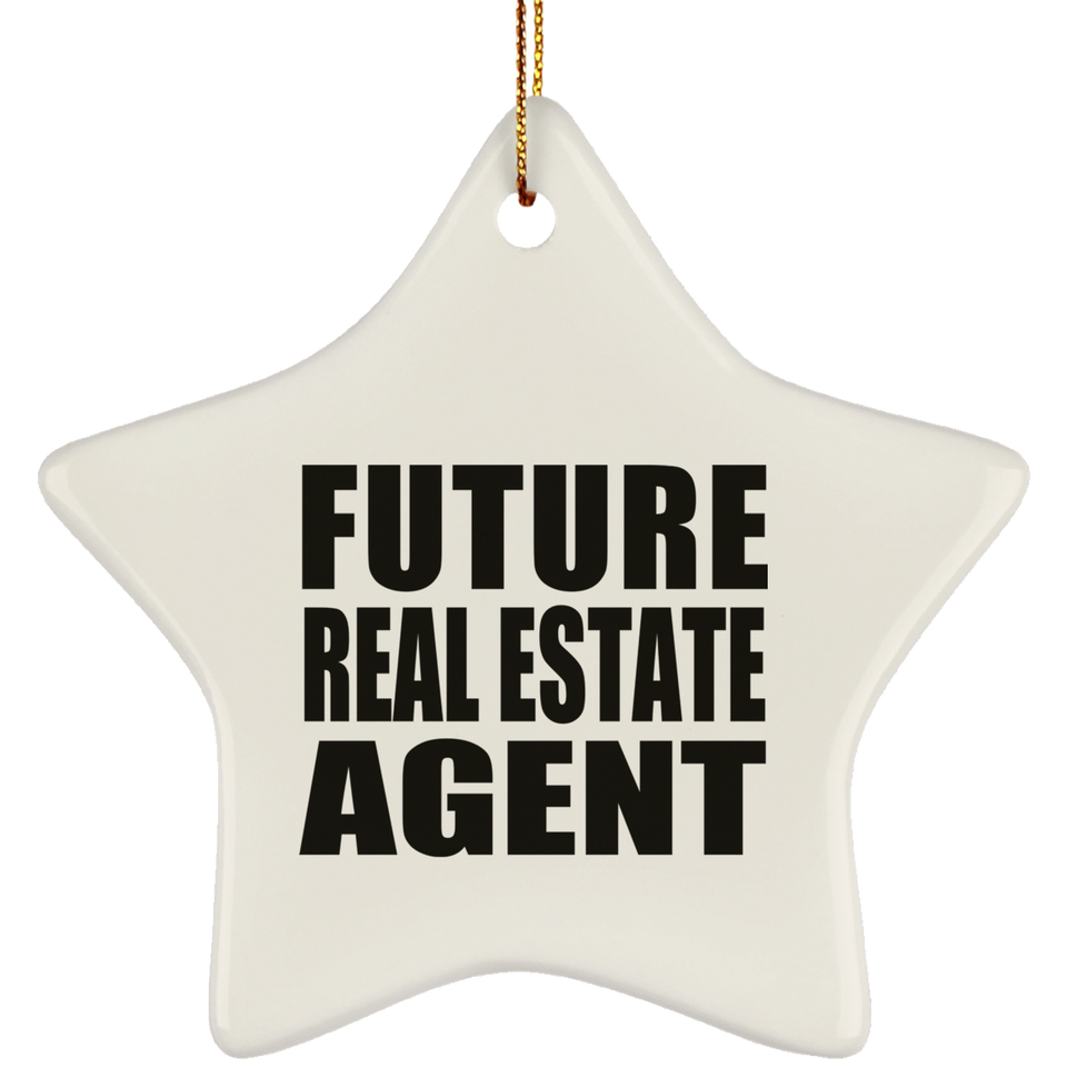 Future Real Estate Agent - Star Ornament