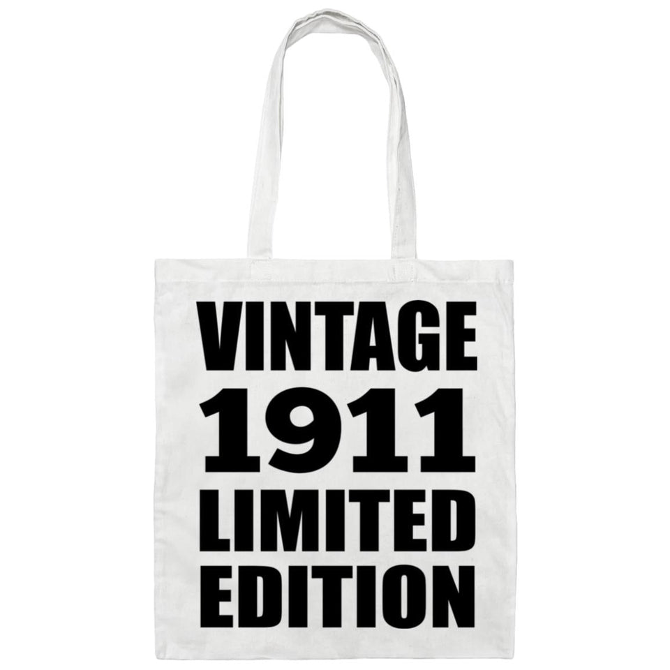113th Birthday Vintage 1911 Limited Edition - Tote Bag White