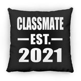 Classmate Established EST. 2021 - Throw Pillow Black
