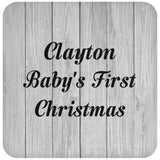 Clayton Baby's First Christmas - Drink Coaster F