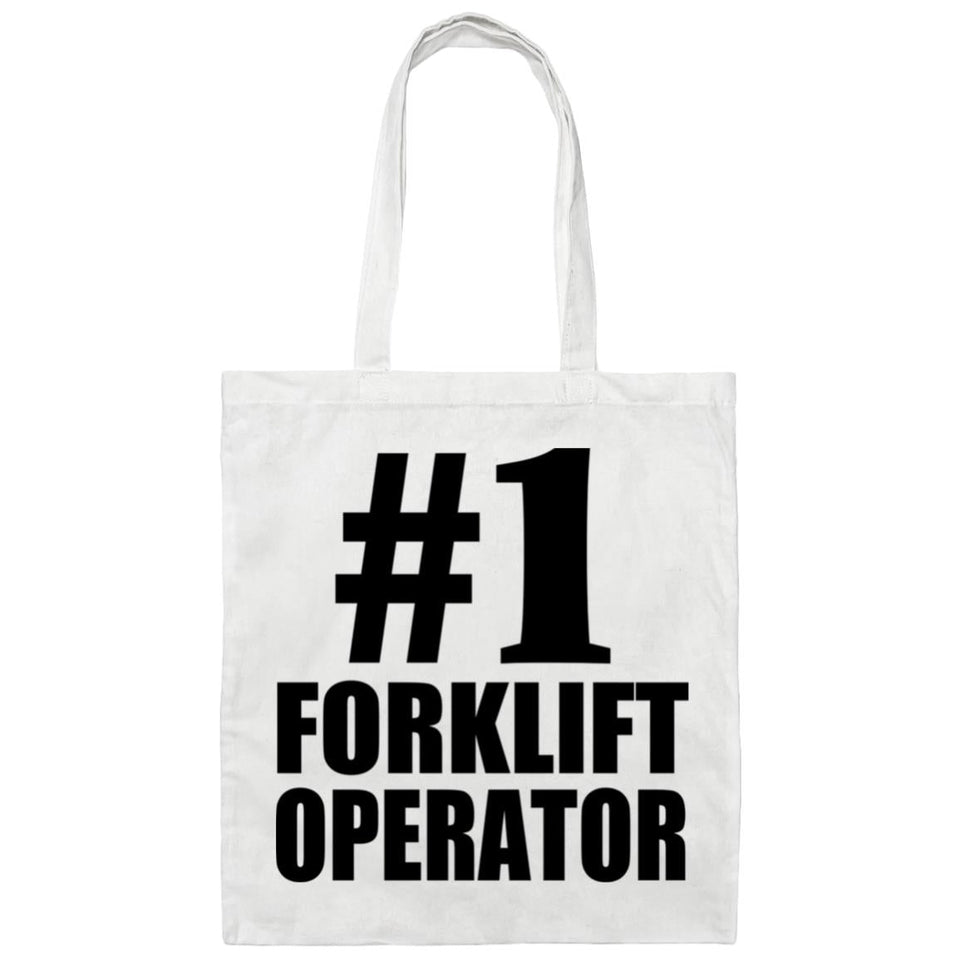Number One #1 Forklift Operator - Tote Bag White