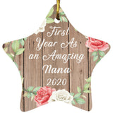 First Year As An Amazing Nana 2020 - Star Ornament B