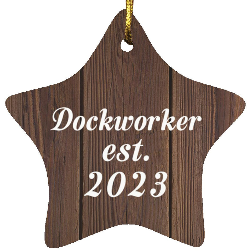 Dockworker Established Est. 2023 - Star Ornament D