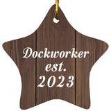 Dockworker Established Est. 2023 - Star Ornament D