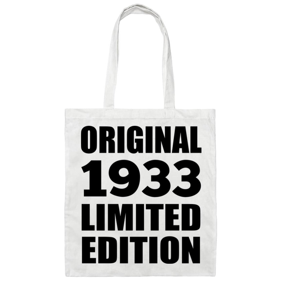 91st Birthday Original 1933 Limited Edition - Tote Bag White