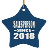 Salesperson Since 2018 - Star Ornament