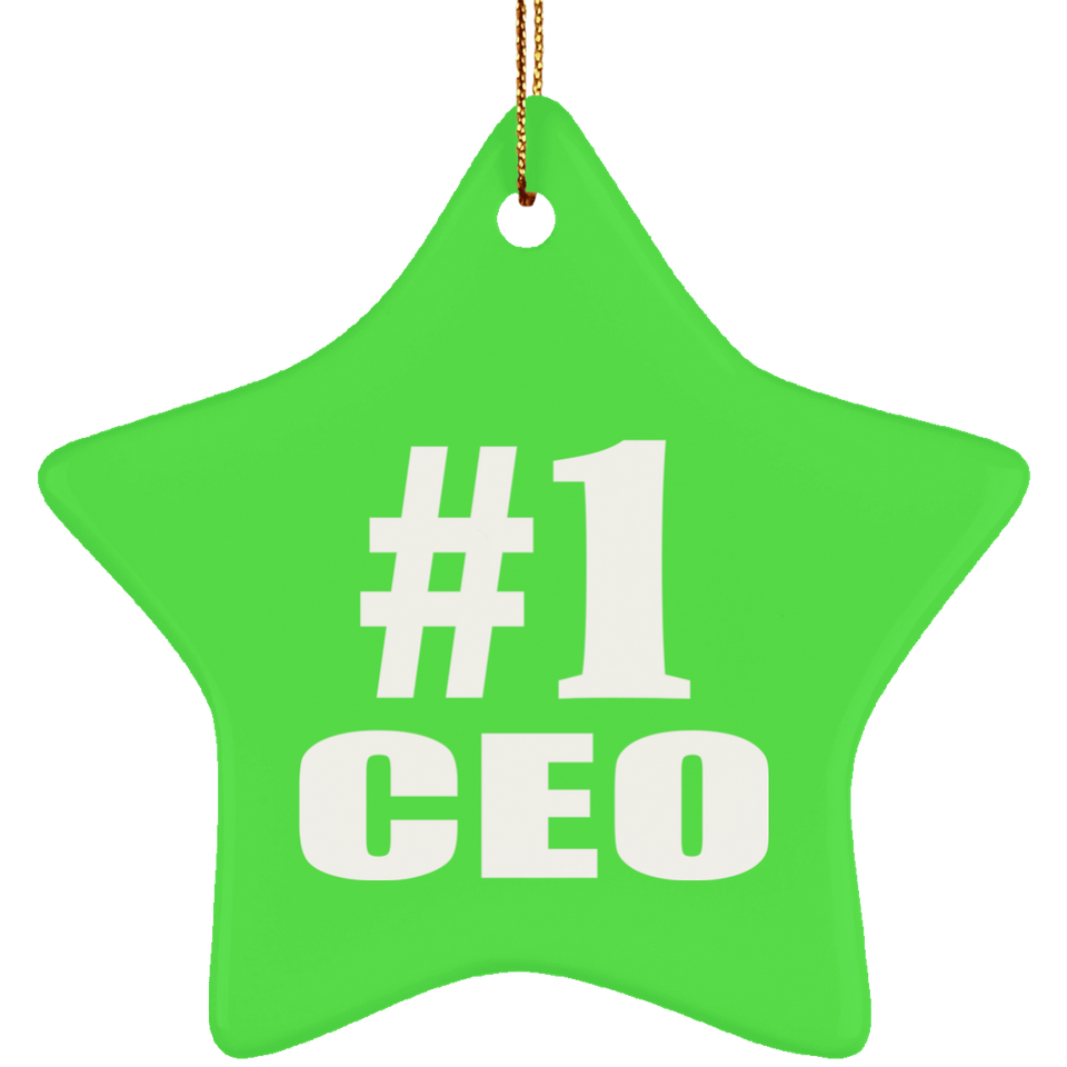 Number One #1 CEO - Star Ornament