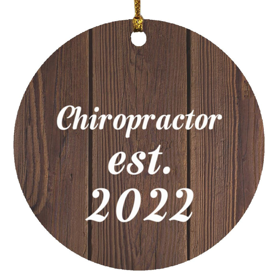 Chiropractor Established Est. 2022 - Circle Ornament D
