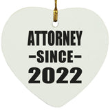 Attorney Since 2022 - Heart Ornament