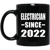 Electrician Since 2022 - 11oz Coffee Mug Black