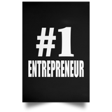 Number One #1 Entrepreneur - Poster Portrait
