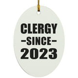 Clergy Since 2023 - Oval Ornament