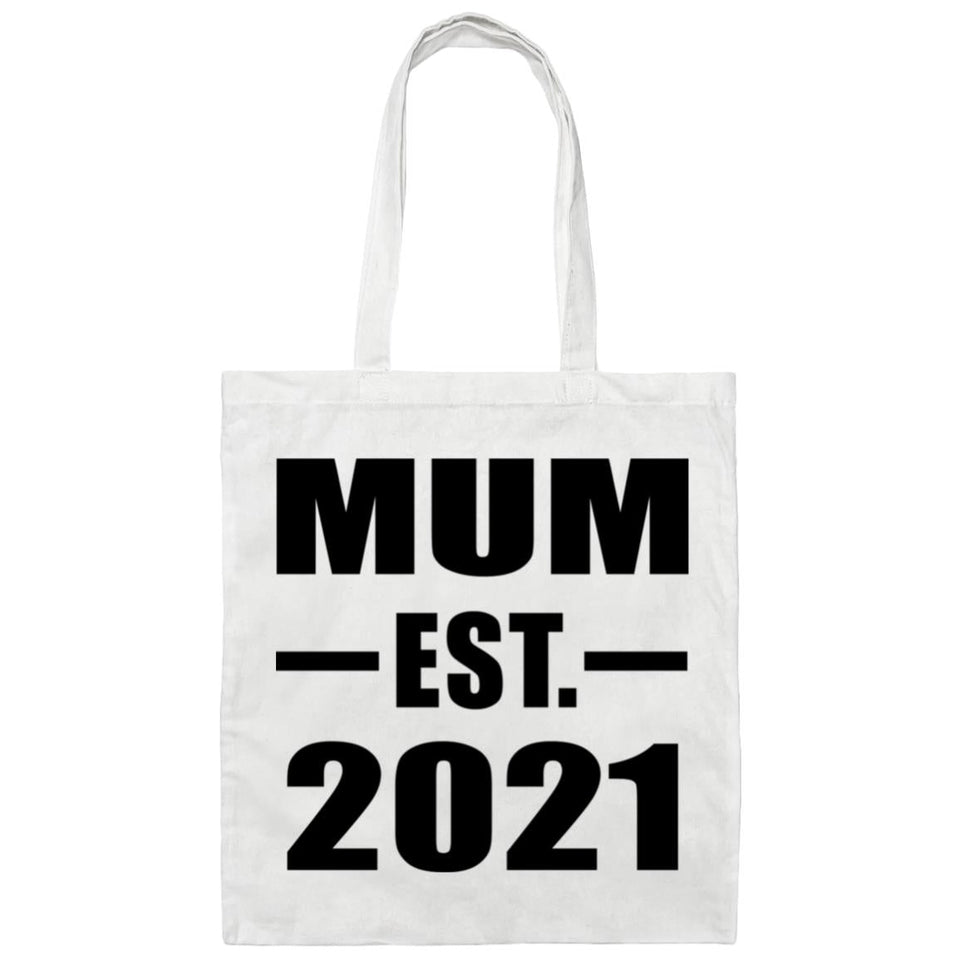 Mum Established EST. 2021 - Tote Bag White