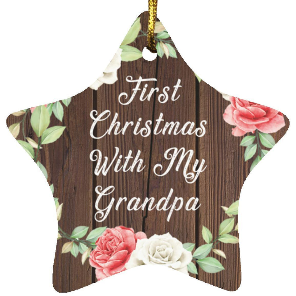 First Christmas With My Grandpa - Star Ornament A