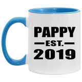Pappy Established EST. 2019 - 11oz Accent Mug Blue