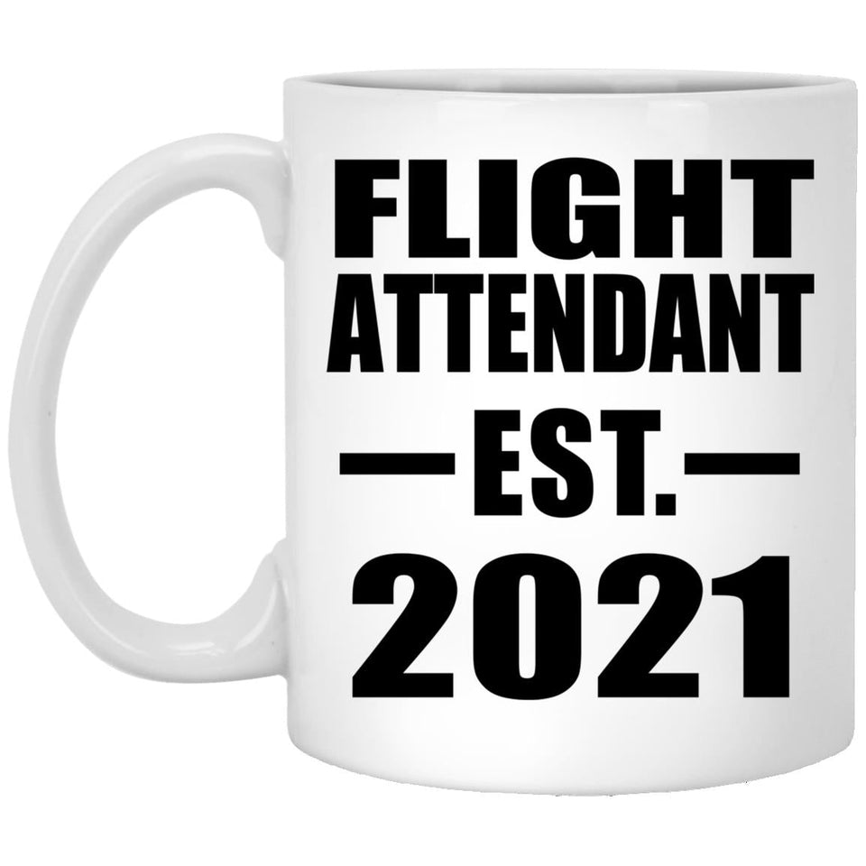 Flight Attendant Established EST. 2021 - 11oz Coffee Mug