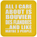 All I Care About Is Bouvier Des Flandres - Drink Coaster