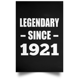 103rd Birthday Legendary Since 1921 - Poster Portrait