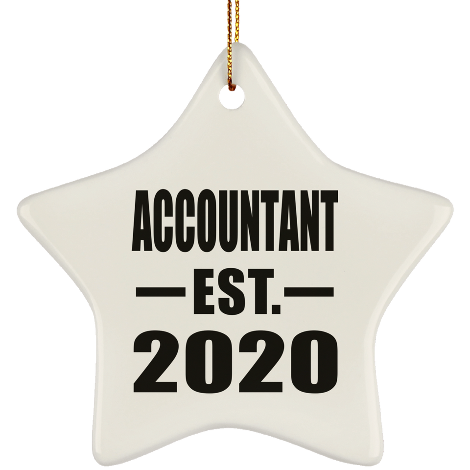 Accountant Established EST. 2020 - Star Ornament