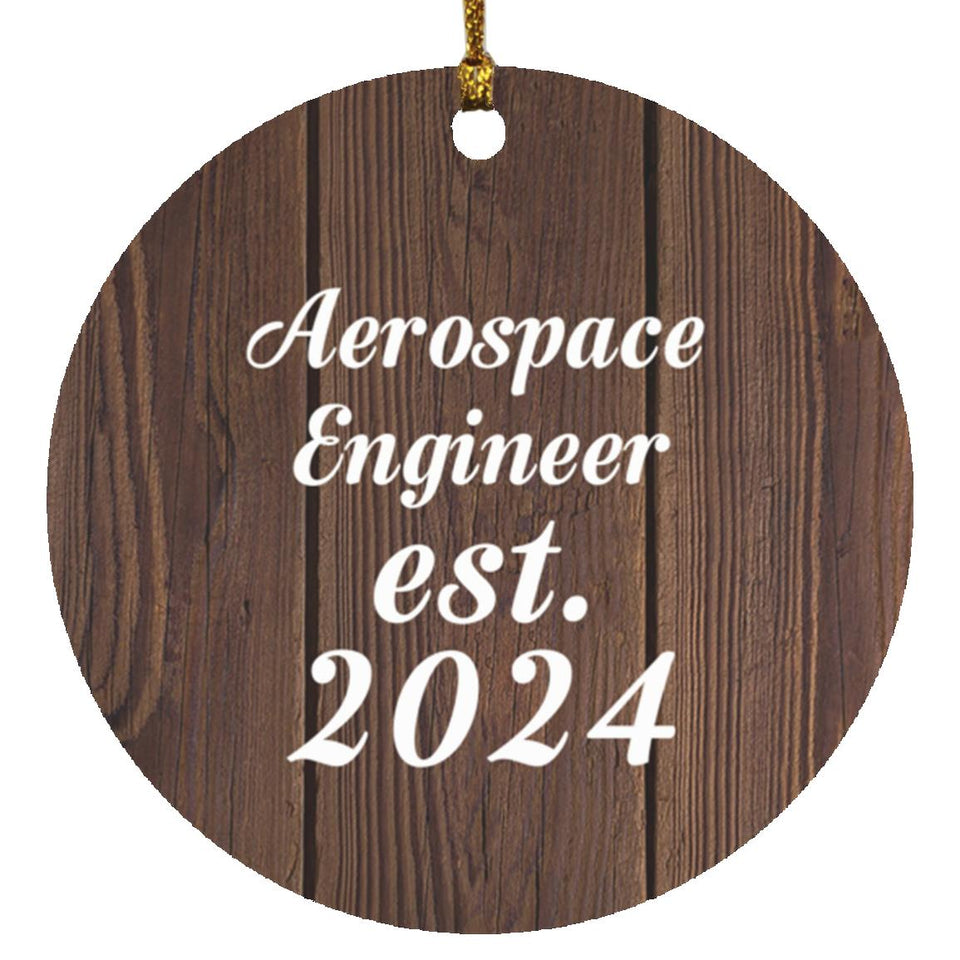 Aerospace Engineer Established Est. 2024 - Circle Ornament D