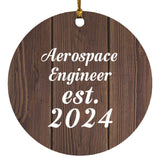 Aerospace Engineer Established Est. 2024 - Circle Ornament D