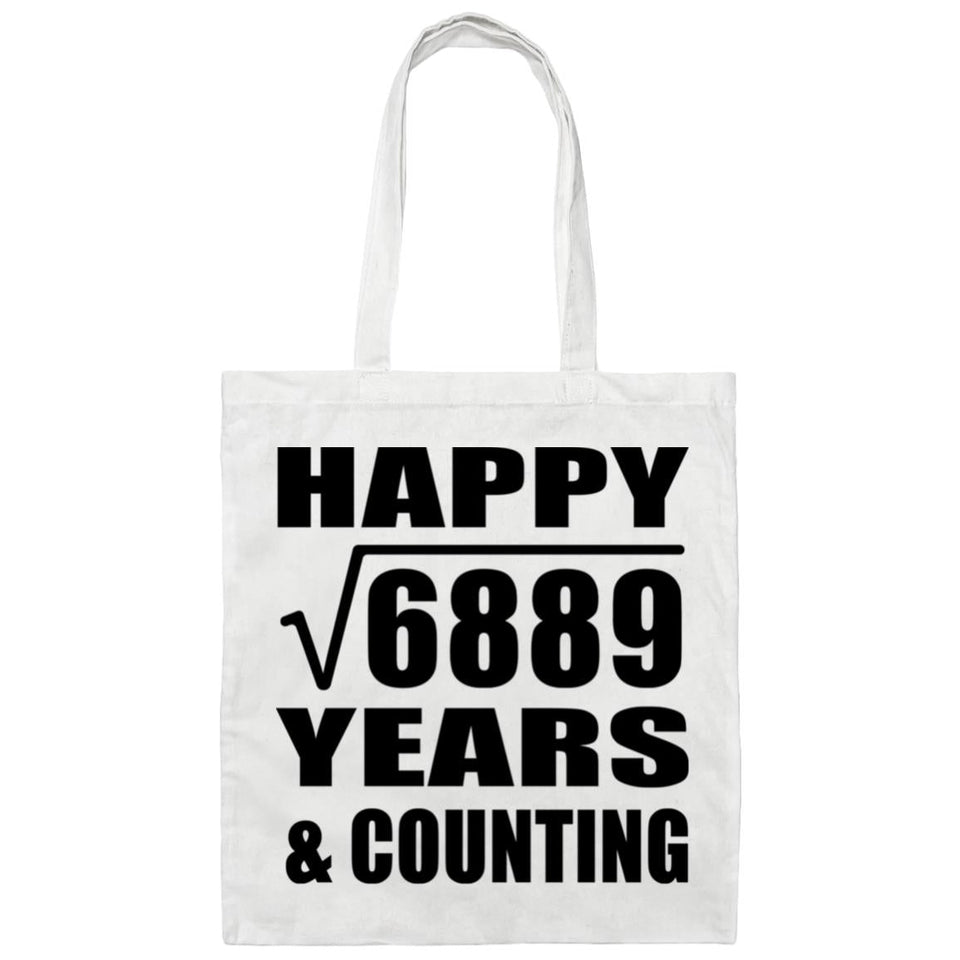 Happy 83rd Anniversary Square Root of 6889 Years & Counting - Tote Bag White