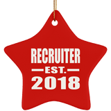Recruiter Established EST. 2018 - Star Ornament