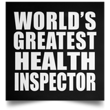 World's Greatest Health Inspector - Poster Square