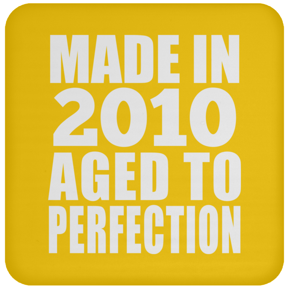 14th Birthday Made In 2010 Aged to Perfection - Drink Coaster