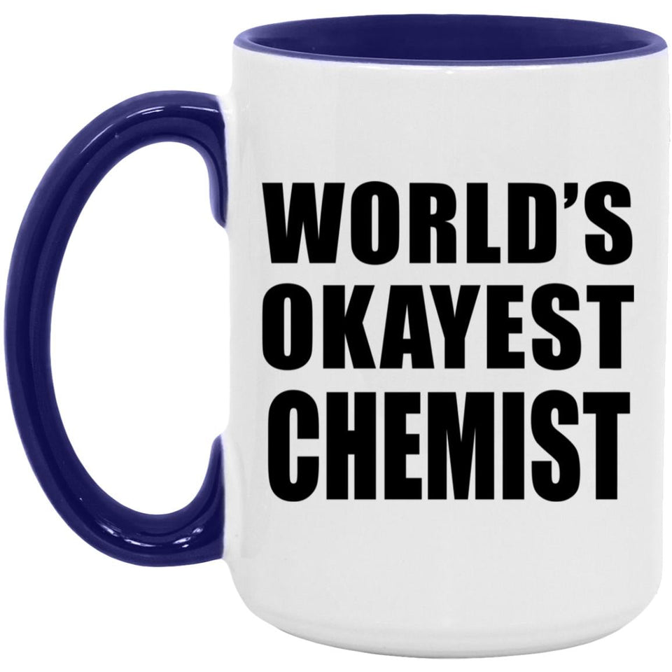 World's Okayest Chemist - 15oz Accent Mug Purple